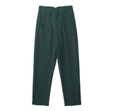 Workplace Women's Display High Waist Waist Suit Trousers 38 Color Reduced Age And Ankle