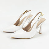 Balve Head High Heel Back Empty Sandals Women Summer Fine Heel Tip Tight With Set Foot Sexy Work