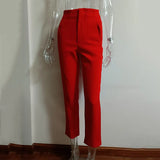 Casual High Waist Pure Color