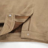Sued Brown Maxi Skirt- Outfit