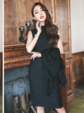 Stripe Sleeveless Bottom Dress 2025 New Fashion Temperament Vertical Stripe