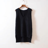 V Neck Sweater Knitted Sweater Women Sweaters Pullovers Autumn Winter FashionBasic Shirt Fitness Female Clothing
