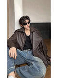 Selling Collar Velvet Version Of The Locomotive Leather Men's Autumn And Winter Leisure Leisure Loose Senior Sense Men's Jacket