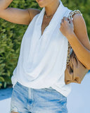 T-Shirt Fashion Beach Street Style Loose Summer Sleeveless Sexy V-Neck Top Casual Home Print Clothes
