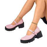 Pine Cake Thick Bottom Mary Jane Small Leather Shoes Women Jk Uniform Lovely Soft Sister To Increase Small Leather