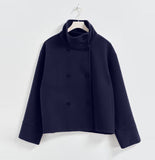 Autumn And Winter New Women's Small Casual Casual Collar Buckle Hairs Of The Short Coat