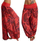 Digital Printing Long Wide-leg Casual