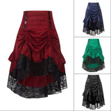 Commute Retro Women's Lace Drawstring Midi Summer Female