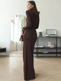 Turtleneck Long Sleeve Wrap Maxi Dress- Outfit