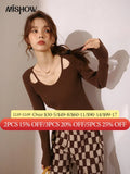 Sexy Sweater Women 2022 Autumn Hollow Out Oneck Pullover Knitted Tops Slim Solid Long Sleeves Female Clothing