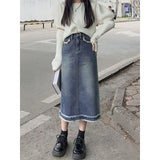 Zingj 2024 Hot Style Retro Small Fur Skirt-Outfit