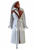 Spring Autumn Patchwork Trench Coat for Women Belt Runway European Fashion Cool Stylish Luxury Designer Clothes
