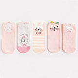 New Arrivl Women Cotton Socks Pink Cute Cat Ankle Socks Short Women Socks Casual Animal Ear Red Heart Gril Socks