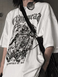 Men's Gothic Punk Shield Graphic Tee- Outfit