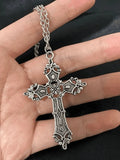 Vintage Baroque Cross Necklace- Outfit