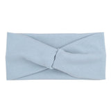 Women Headband Turban Solid Color Girls Knot Hairband Hair Accessories Twisted Ladies Makeup Elastic Hair Bands