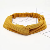 Headband Cross Top Knot Elastic Hair Bands Soft Solid Color Girls Hairband Hair Accessories Twisted Knotted