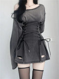 Smoke Lace Up Mini