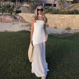 Women's Dress 2025 New Fashion Tie With Neck Tectorge Mesh Wiggle