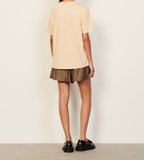 Spring and Summer New Letter Printing Cotton Round Neck Women Short-sleeved