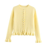 Women's Clothing 2025 Spring New Fashion Casual Temperament Folding Decorative Knit