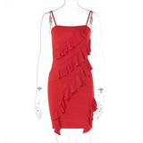 Zingj Women's Wear 2024 Summer Autumn New Women's Wear Sexy Flounce Splicing With Breast