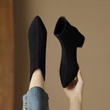 Zingj Ankle Boots Women 2023 Autumn And Winter New Martin Boots Female Korean Version Of Thick Heel Ankle Boots Heel Women's