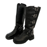 Casual Thin French-Style Black Boots Women Summer 2025 New Western Cowboy Knight