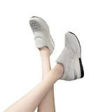 New Large Size Women's Shoes With Thick Glitter, Solid Color Cover, Breathable Feet, Light And High