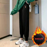 Zingj Sweatpants Female Bundle Feet Show Thin Loose New Autumn Fashion Versatile Bathroom Pants Harun Casual Pants Children-Outfit