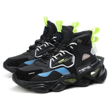 High-top Chunky Sneaker Men Running Shoes Waterproof Leather Sport Shoes Thick Sole Jogging Walking Shoes Zapatillas