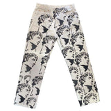 Spring Summer Vintage Portrait Printed Straight Denim Trousers Men Fashion Loose Jeans Casual Mens Denims Pants