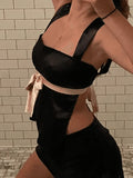 Backless Lace Up Tank Top- Outfit