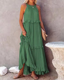 Hot New Summer Women's New Temperament Long Drag Skirt Skirt Dress