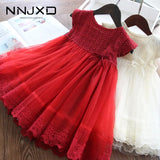 Dresses 2021 Fashion Girl Dress Lace Floral Design Baby Girls Dress Kids Dresses For Girls Casual Wear Children