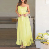 Cami Tie Up Top And Maxi Skirt Set-Outfit