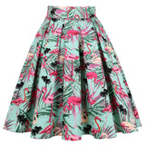 Preppy Style Women Short Skirt High Waist 2022 Floral Printed Jupe Longo Elegant Vintage Pleated Skirts Womens