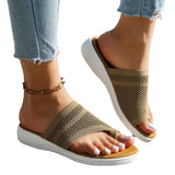 Zingj Female 2024 Summer Thick Bottom Net Cloth Round Set Toe Leisure Versatile Wear Cool
