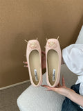 Children With Skirt 2025 New Niche Bows Shallow Flat And Mary Jane
