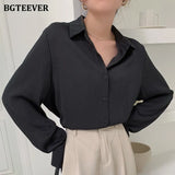 Office Ladies Striped Women Blouses Tops Full Sleeve Loose Women Shirts Elegant Spring Blusas