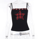 Summer New Sexy Hot Girl Blouse Women's Dress Dark Fashion Five-Pointed Star Suspenders Vest