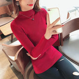 Autumn women pullovers Winter women sweater ladies long sleeve knitted pullovers top femme pull tight shirts jumper