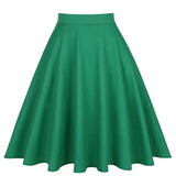 Skirt 50s 60s Retro High Waist Skater Floral Printed Pin Up Rockabilly Office Casual Women's Clothing For Party