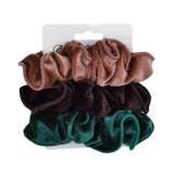 Women Vintage Hair Scrunchies Velvet Scrunchie Set Elastic Hair Bands Girls Headband Ponytail Hair Rope Hair