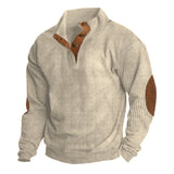 And Winter New Men's Outdoor Jacket Corduroy Leisure Collar Long