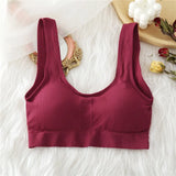 Seamless Women Tube Tops Padded Underwear U-typed Backless Streetwear Female Fitness Tops Tank