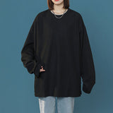 Spring Autumn Long Sleeve T-Shirt Women Basic Tee Shirt Oversize T Shirt Women Casual O-neck Women