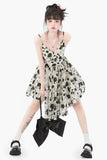 Lace Mini Dress Women Lace Japanese Sweet Lolita Dress Kawaii Party Mini Dresses Female Sexy Spaghetti Strap Dress