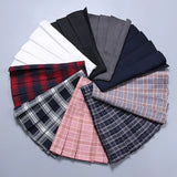 Skirt Za Woman 2022 Summer Mini Checkered Women Elastic A Line High Waist Plaid College Style Black E Girl