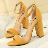 Sexy High Heels New Women Pumps Comfort Women Shoes Block Heels Ladies Shoes Buckle Women Heels Female Shoes Women